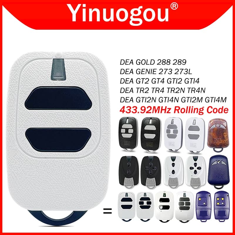 DEA GTI2 GTI4 GT2 GT4 GTI2M GTI4M GTI2N GTI4N MIO TR2 TR4 TR2N TR4N télécommande de porte 433MHz transmetteur manuel à Code roulant