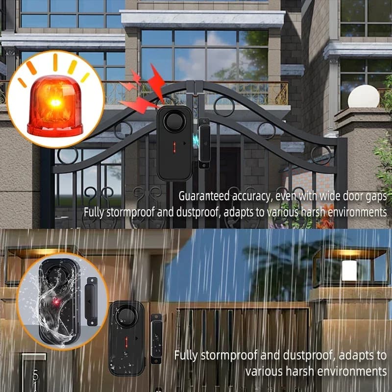Alarme de porte à distance sans fil extérieure