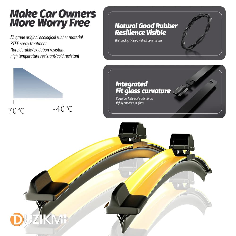 Pour Opel Corsa C D E F 2000-2023 2017 2018 2019 2020 2021 2022 2023 2024 2 pièces balais d'essuie-glace de pare-brise avant rouge bleu