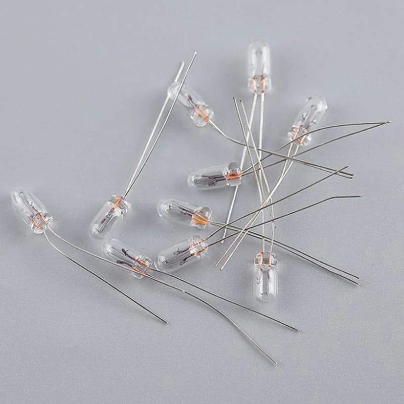 25 pièces 5mm 4mm 3mm clair 12V Mini ampoule de blé riz ampoules bouton de commutation ampoules indicateur ampoule tungstène lampe accessoires