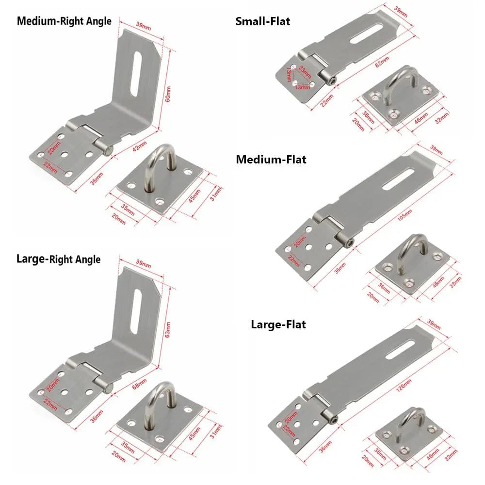 Serrure de porte anti-effraction à angle droit