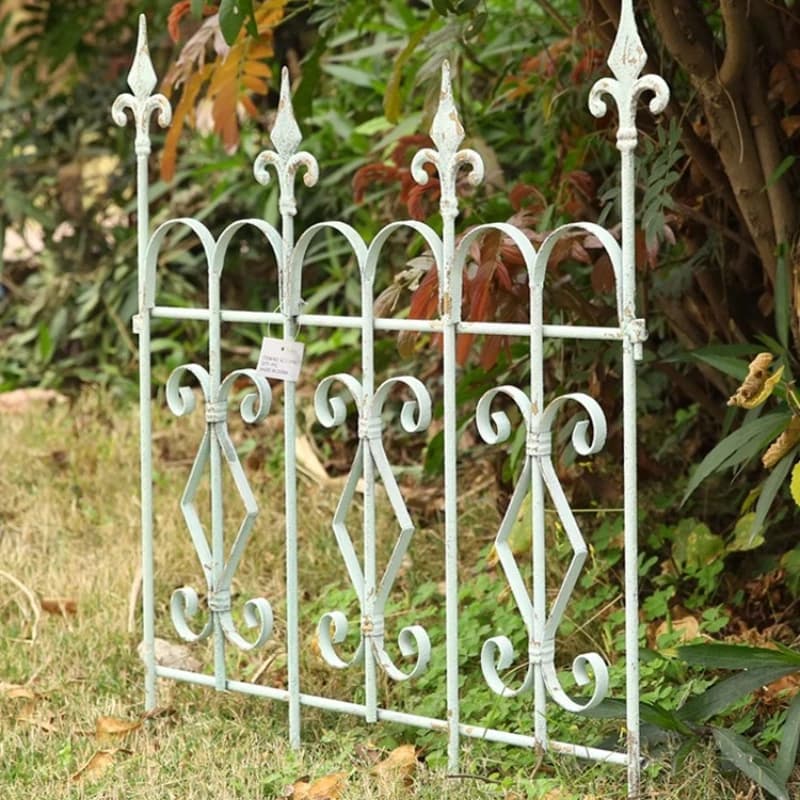 Panneau de séparation en fer pour clôture de jardin ancien