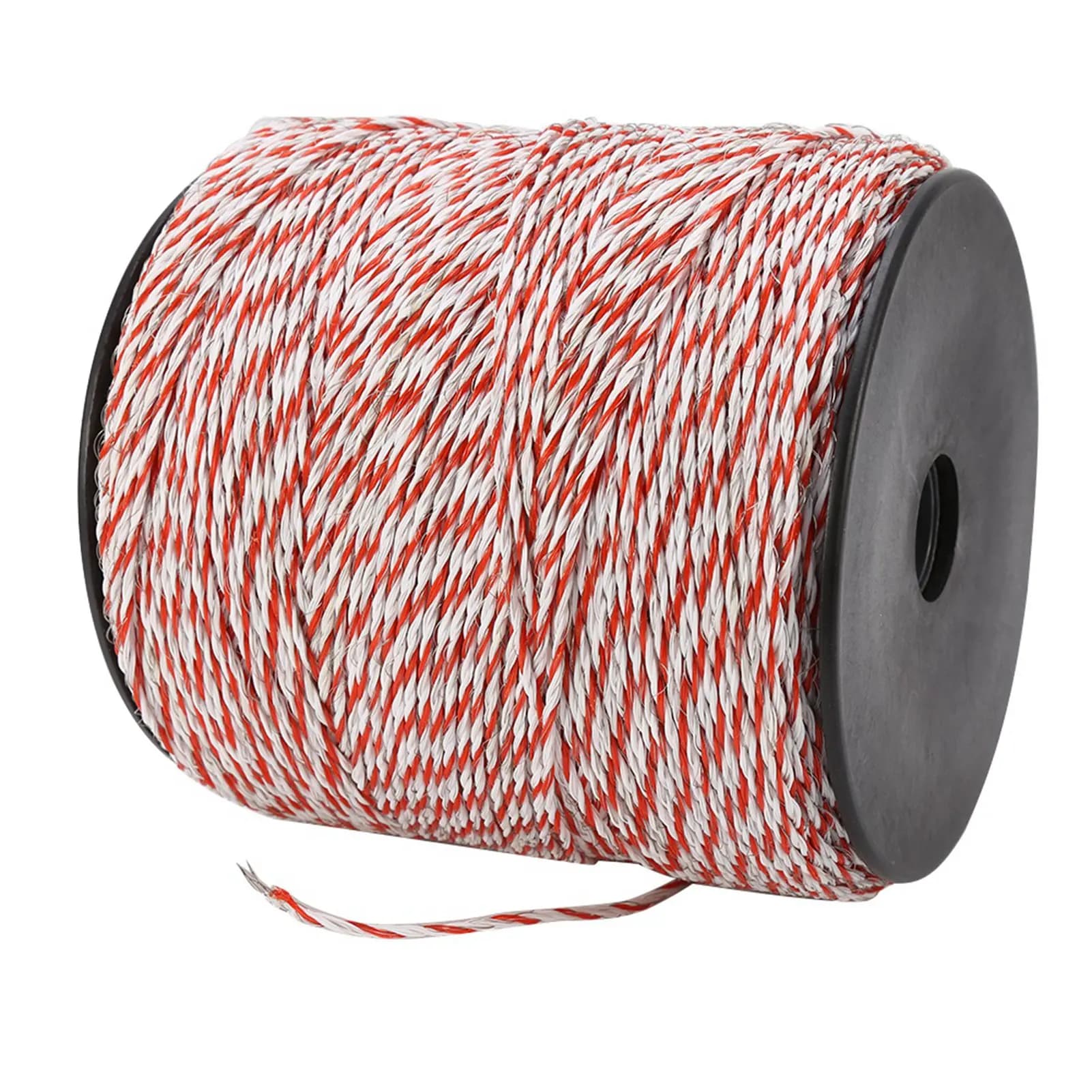 Corde de clôture électrique 500M, fil de clôture électrique blanc et rouge pour bétail, corde conductrice en acier inoxydable, fil de clôture en rouleau