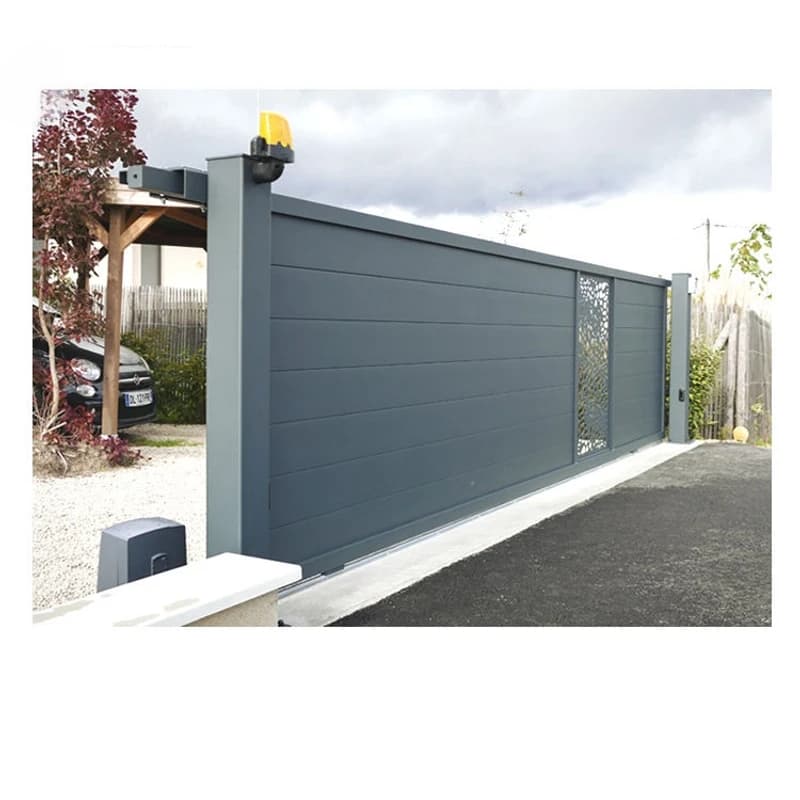 Porte coulissante d'allée en aluminium pour porte d'entrée de maison