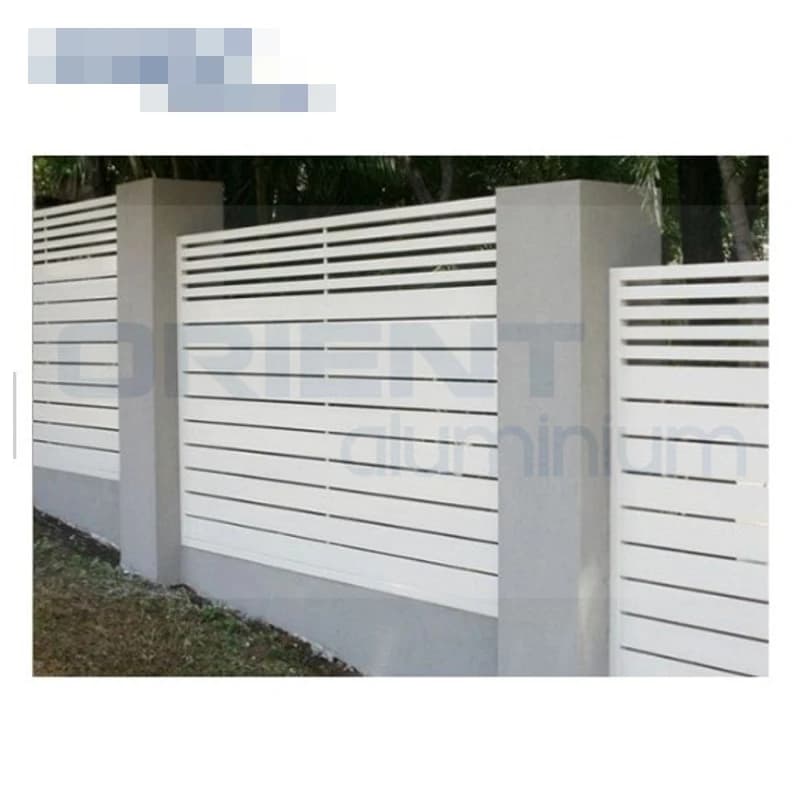 Clôture de confidentialité de balcon en aluminium de jardin