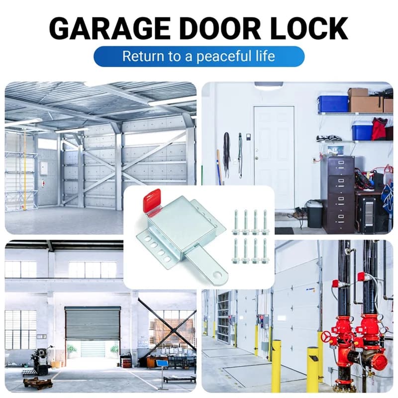 Loquet coulissant de verrouillage de porte de Garage en acier