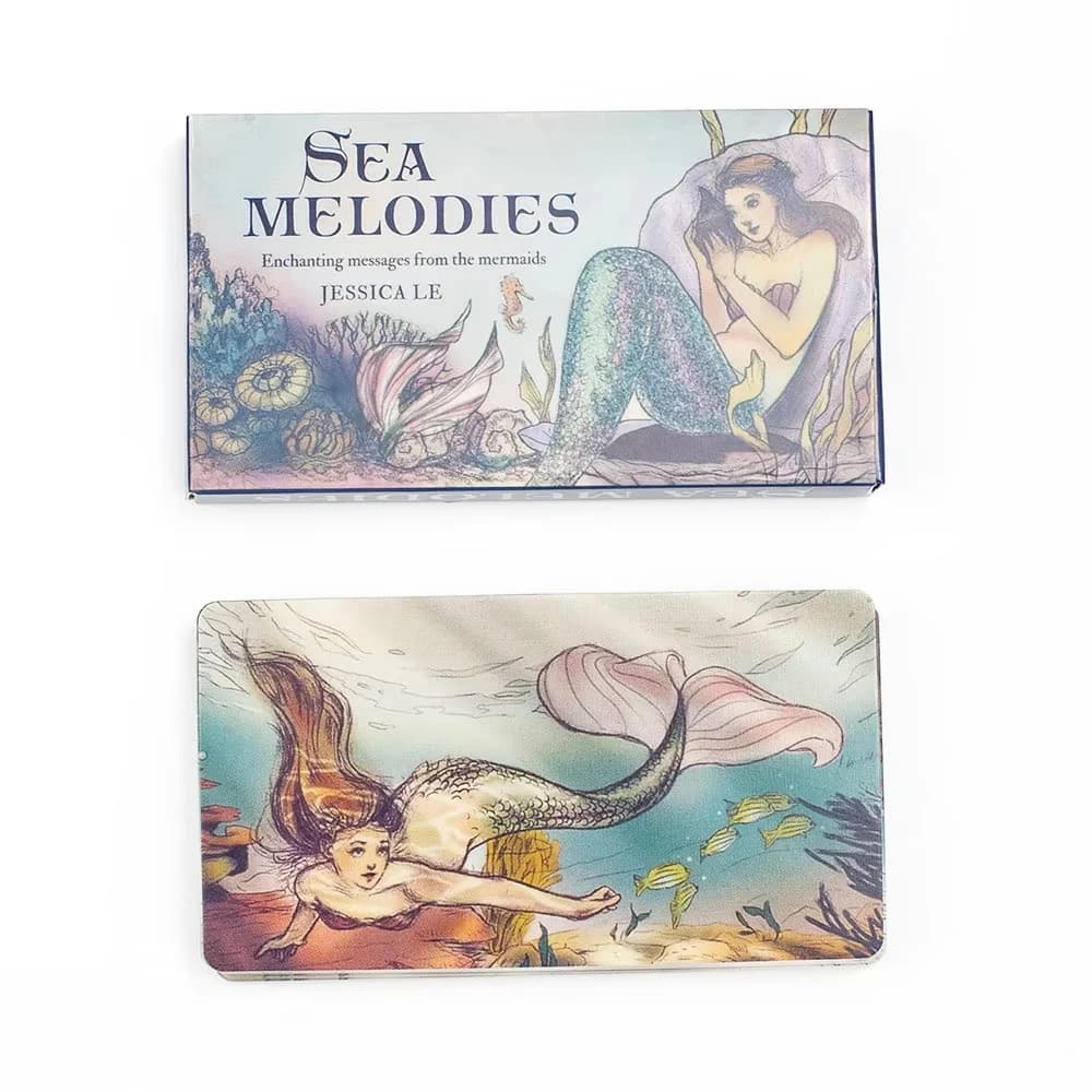 Cartes Oracle à mélodies de mer, 40 jeux de messages des sirènes, Tarot, visite anglaise, édition de Divination, jeux Borad