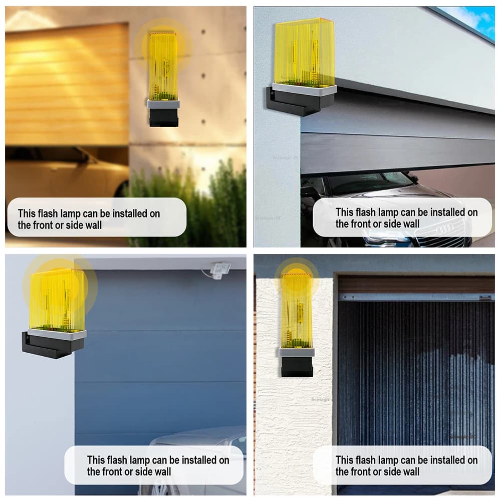 Lumière clignotante de protection de sécurité pour portail