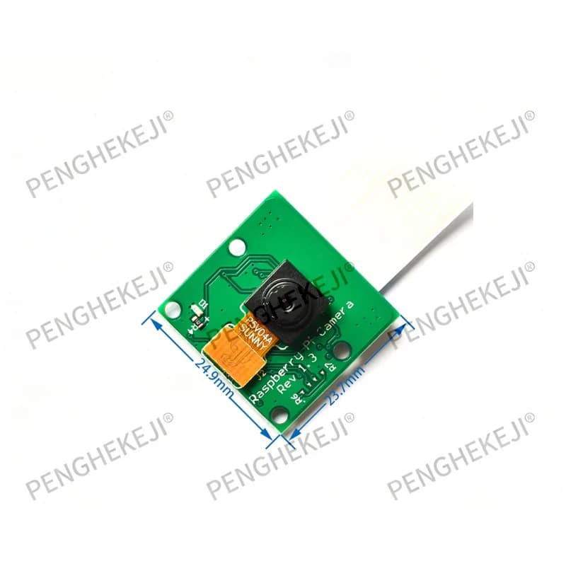 Caméra d'interface Raspberry Pi CSI 5MP avec câble flexible de 15 cm compatible avec les 2e et 3e générations