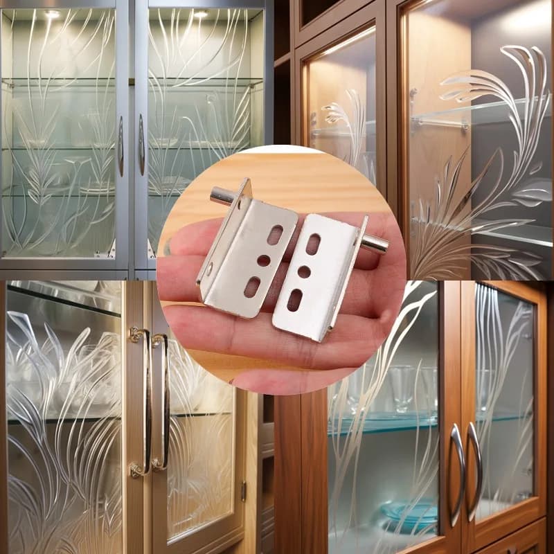 Ensemble de charnières pivotantes à Angle droit en fer pour porte