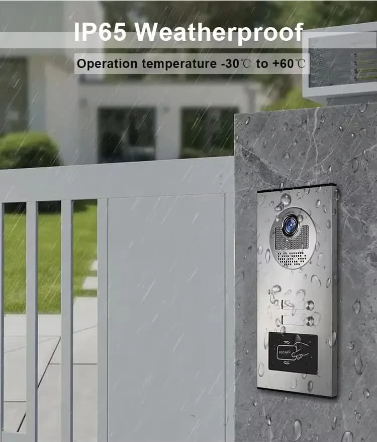 Anjielo 2/3/4 unité multi-appartements interphone vidéo sonnette avec carte RFID déverrouiller 7 pouces 4 fils système de visiophone