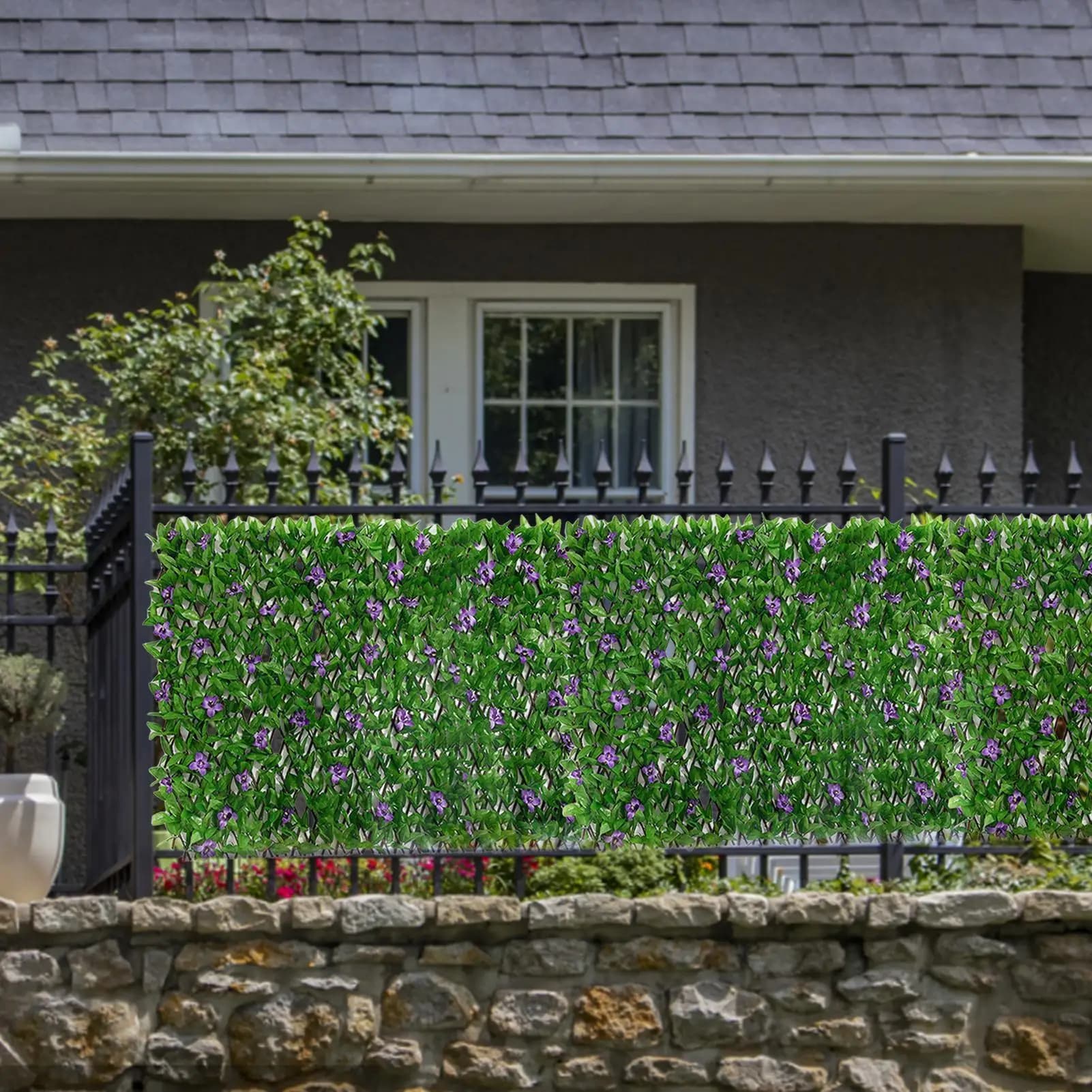 Haie artificielle, mur de feuilles artificielles