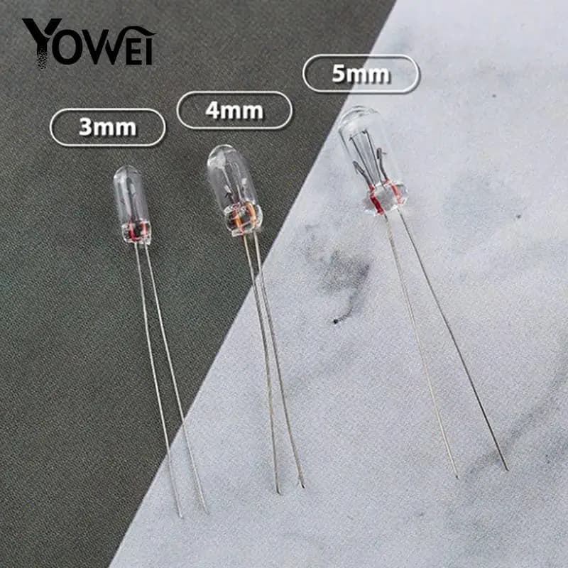 Mini ampoule claire de riz de blé pour GM GMC oral y Honda Toyota, bouton de commutation radio climatique, 12V, 5mm, 4mm, 3mm, lot de 25 pièces