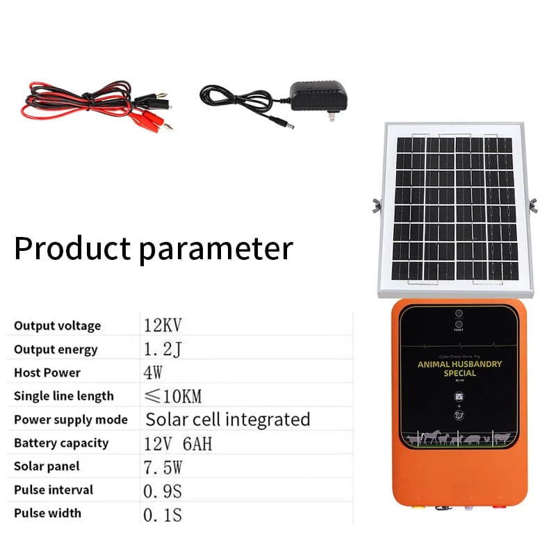 Électrificateur solaire 2026 pour clôture électrique animale (bovins