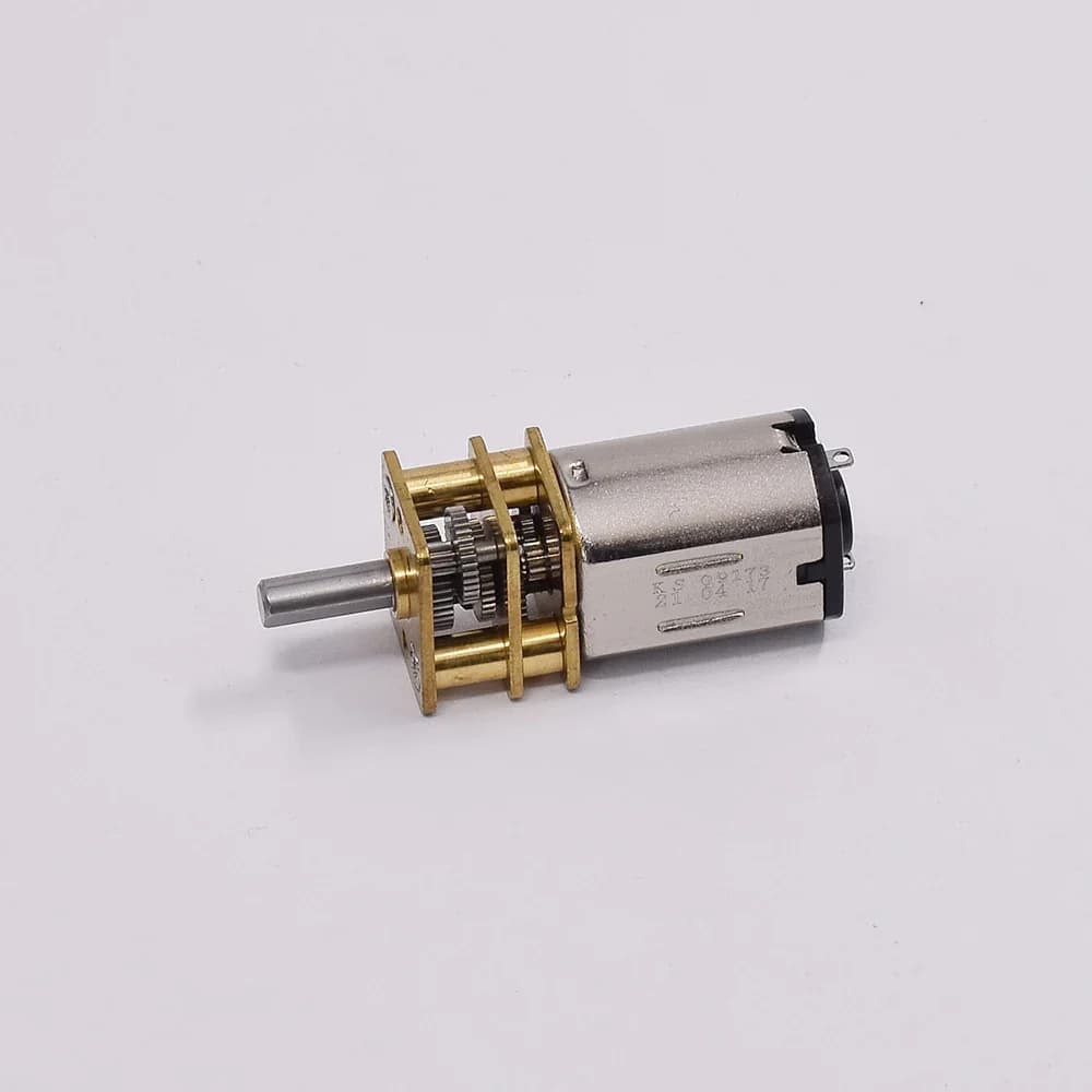 Mini moteur à engrenages métalliques DC 3V/6V/12V N10 N20 N30, arbre de sortie droit, vitesse lente, couple élevé, vis sans fin, boîte de vitesses tout en métal, Robot