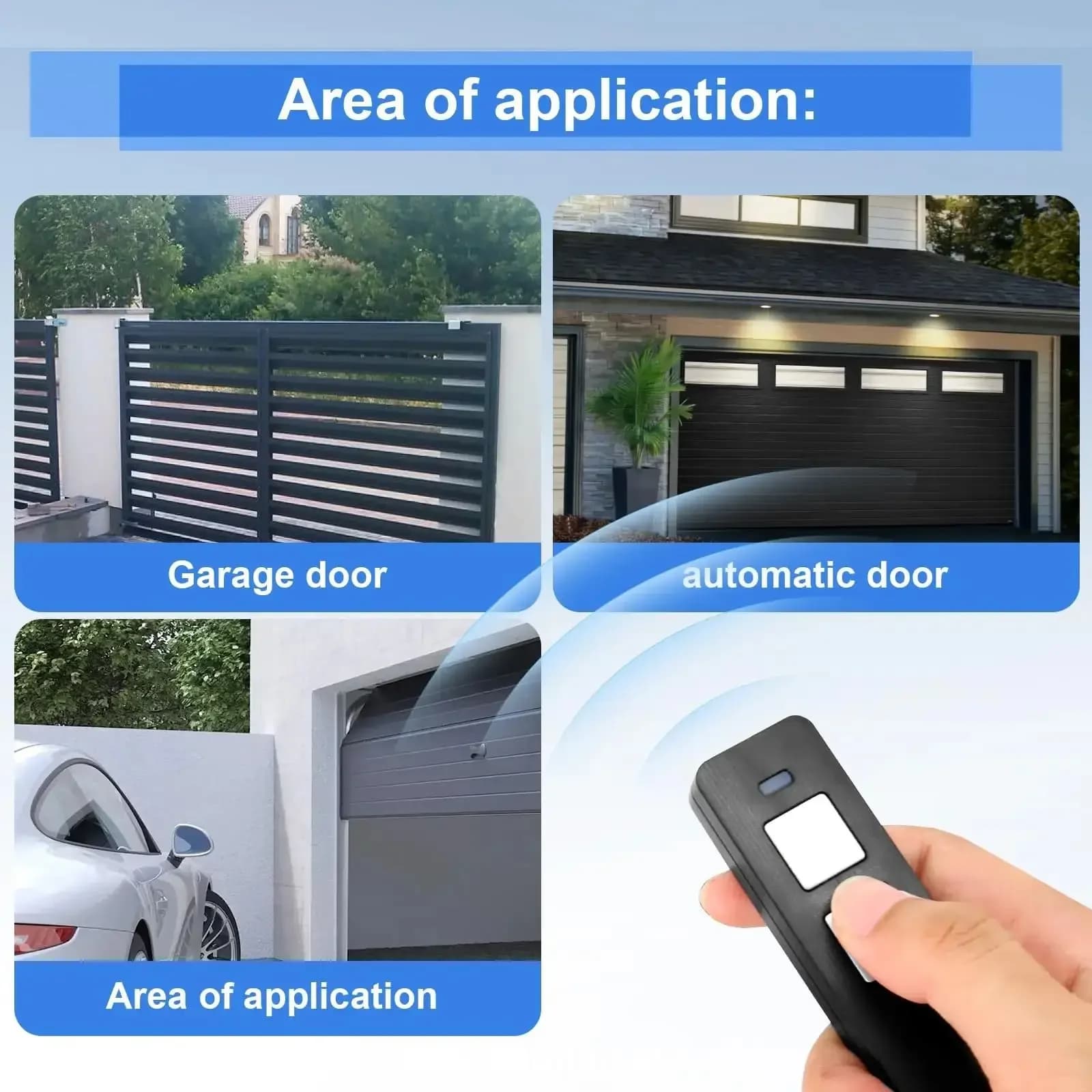 Ouvre-porte de Garage 2 pièces SOMMER Pearl 4018V000 4/4015862001900/S10019-0001 transmetteur manuel télécommandé
