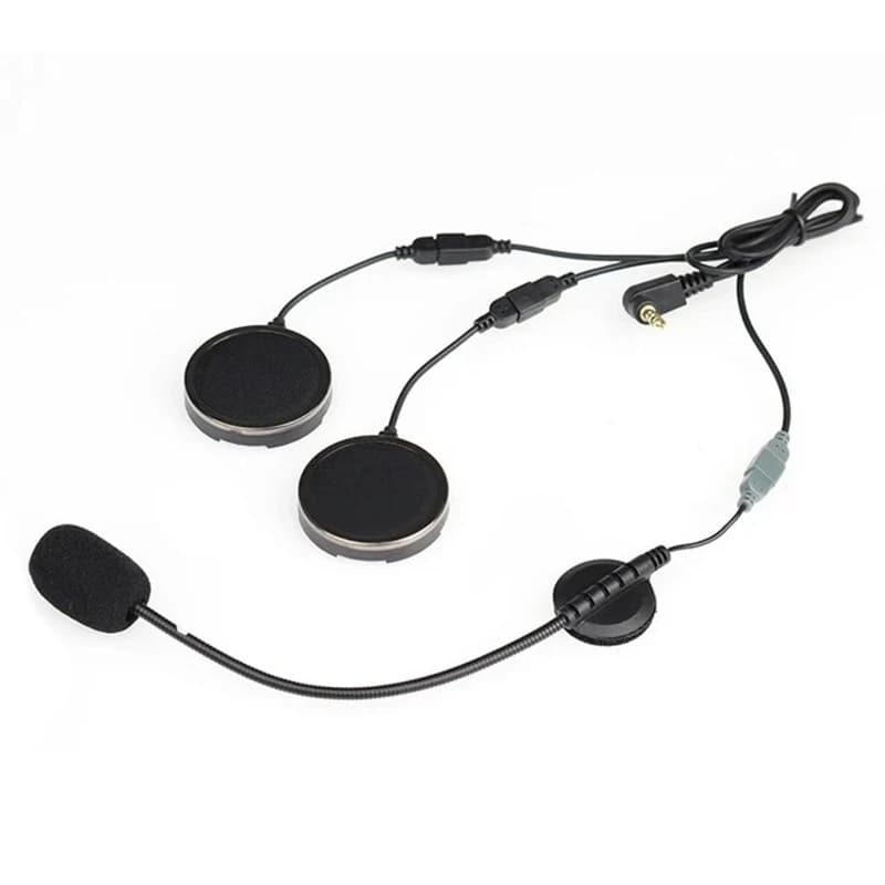 EGuitar-Casque de moto AS Q7, écouteur 2 en 1, mono, sauna, téléphone avec haut-parleur en mousse, microphone
