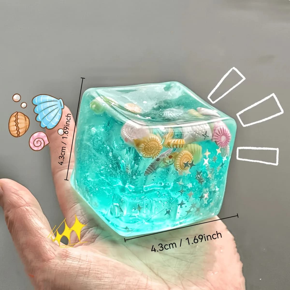Les mini-jouets marins, tels que les coquillages et les étoiles de mer, sont comme si vous teniez les secrets des profondeurs marines dans votre main, pour soulager le stress.