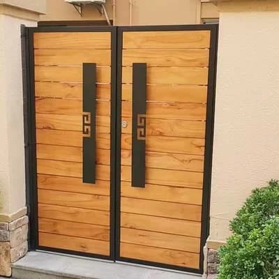 Porte de maison de jardin européenne en acier inoxydable