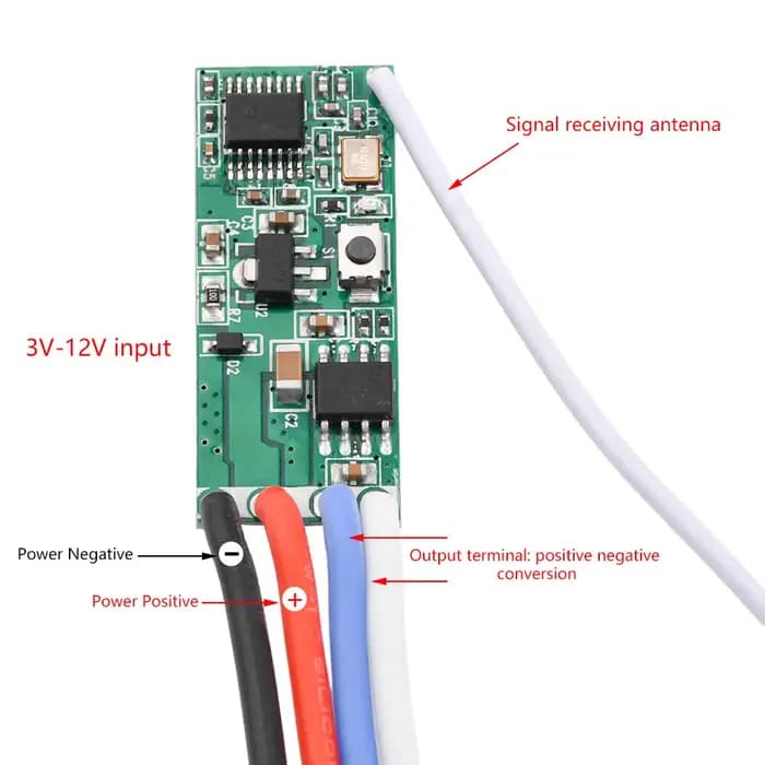 Commande à distance sans fil RF pour porte roulante
