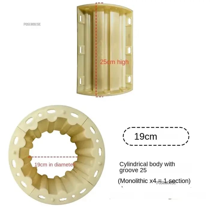 Moule de colonne romaine épaissi et durable pour accessoires de portail de villa italienne, pour la