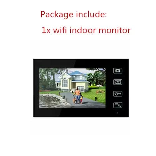 Système d'interphone vidéo avec 2 moniteurs, interphone vidéo, interphone sans fil, interphone vidéo