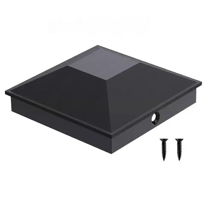 8PCS Capuchons de poteau de clôture de 5 pouces avec 16 vis et installation facile