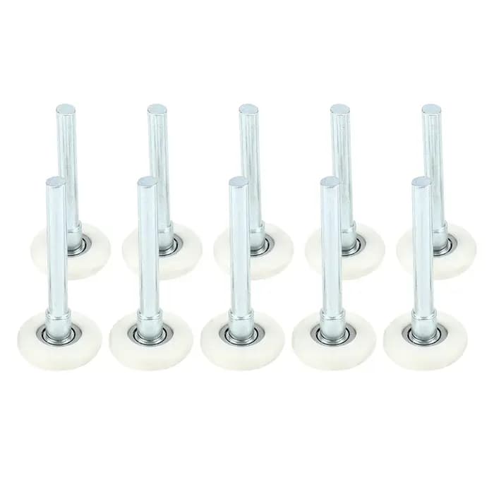 Roue de roulement de rechange pour porte de garage, rouleau en nylon, 2 tiges de diamètre, plastique