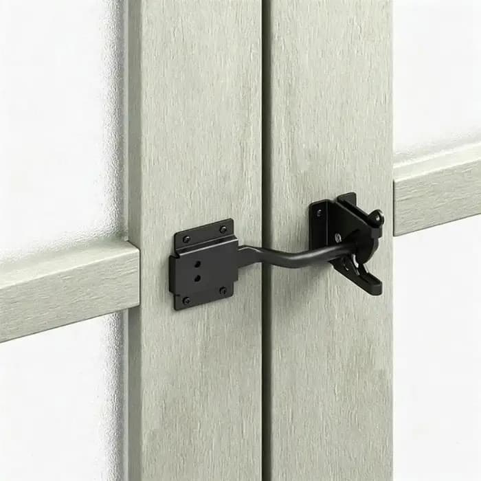 Loquet de portail automatique robuste avec boulon, ferme-porte auto-fermant pour clôture de jardin en bois, ferme, pâturage, cour