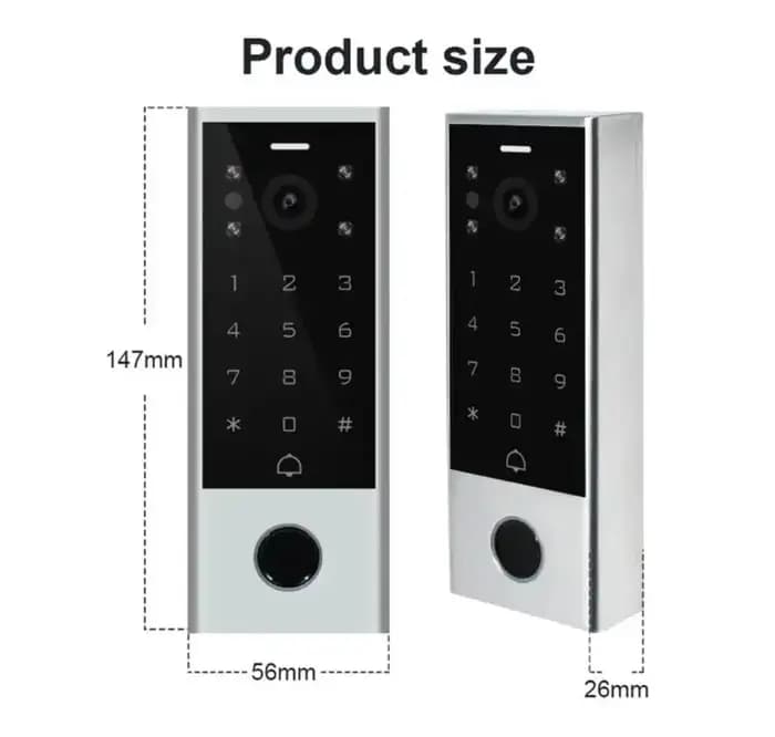Interphone vidéo couleur filaire IP65 résistant aux intempéries