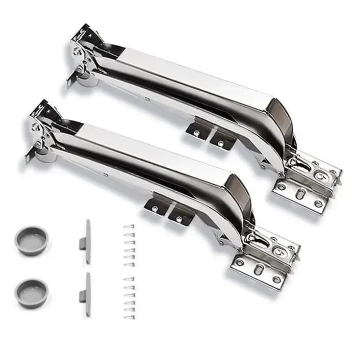 Ensemble de charnières pour porte coulissante avec ouverture latérale à 180 degrés