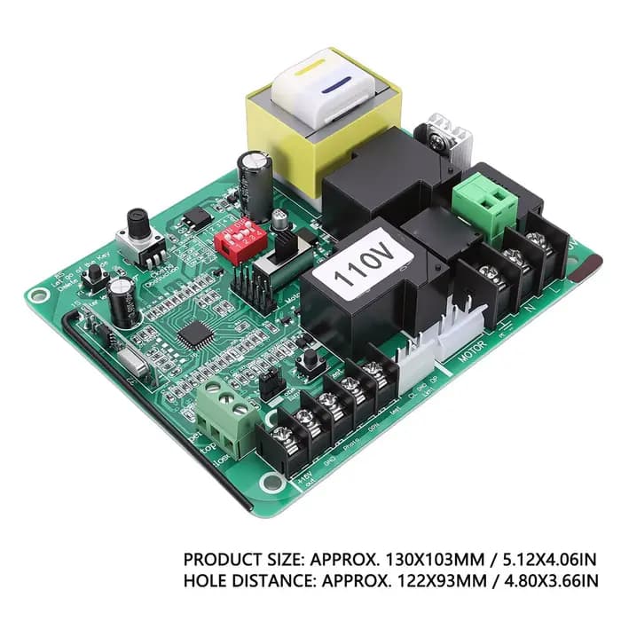Ensemble de carte de commande pour ouvre-porte coulissant, carte de circuit de commande de porte électrique universelle avec télécommande pour usine, école, etc.