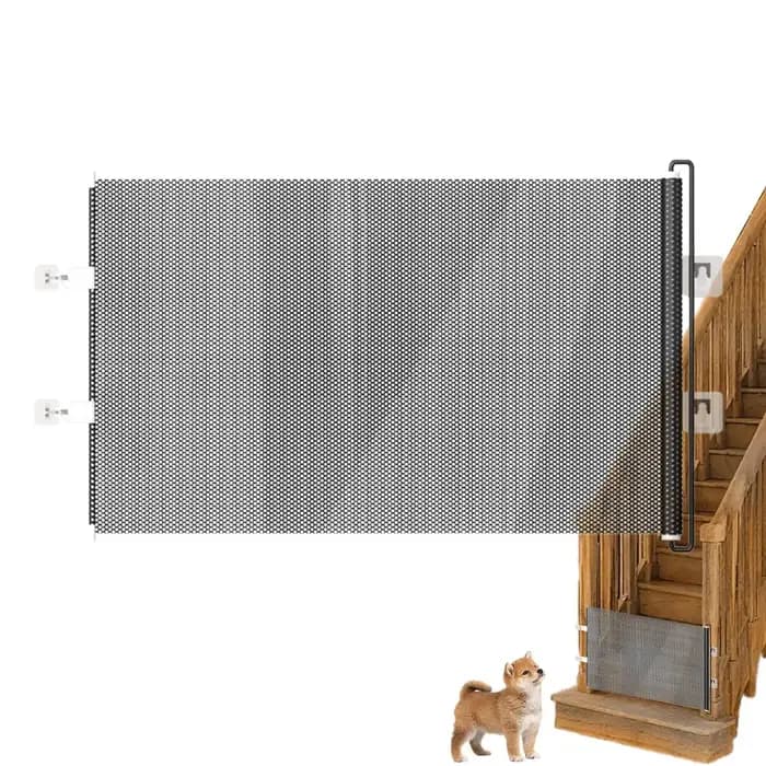 Barrière de sécurité rétractable pour portes intérieures et escaliers
