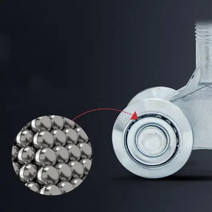 Roue de chariot robuste pour rail de porte coulissante