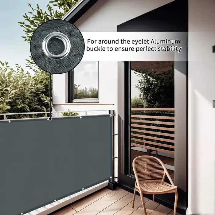 Couverture de clôture pour écran de confidentialité de balcon