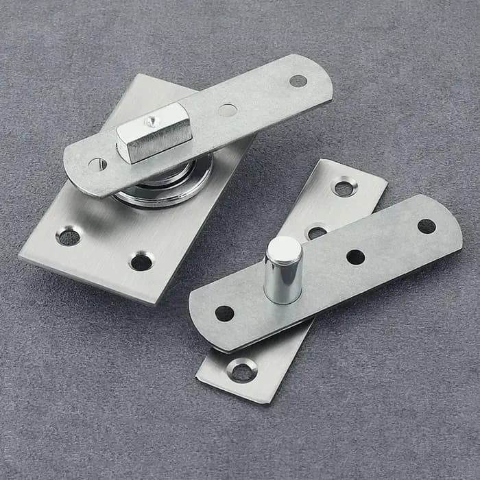 Charnière de porte pivotante en acier inoxydable, robuste pour arbre en bois, charnière murale pour