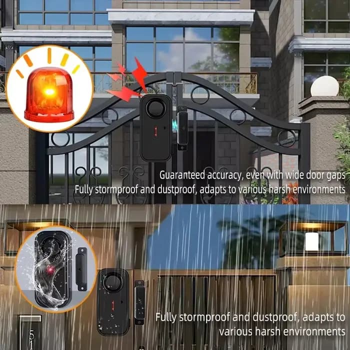 Alarme de porte à distance sans fil extérieure