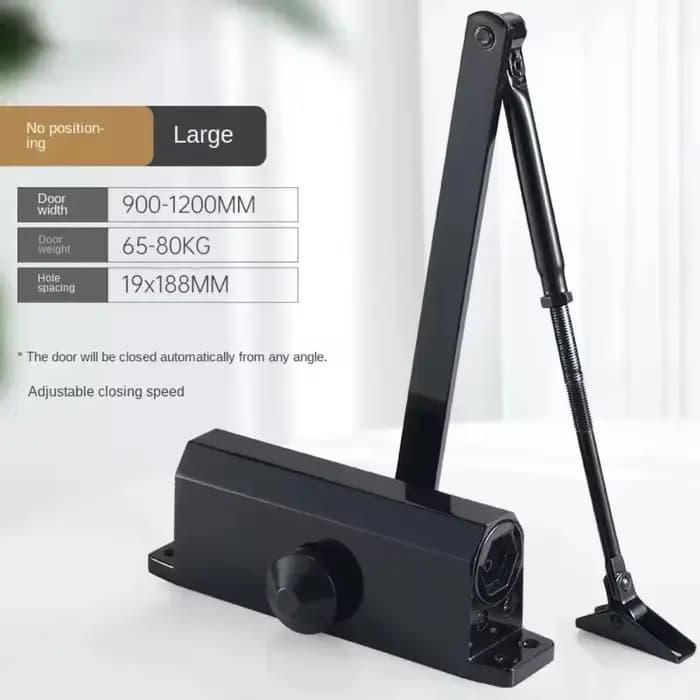 Nouveau Ferme-porte automatique vitesse réglable 25KG à 85KG support de protection tampon de fermeture souple