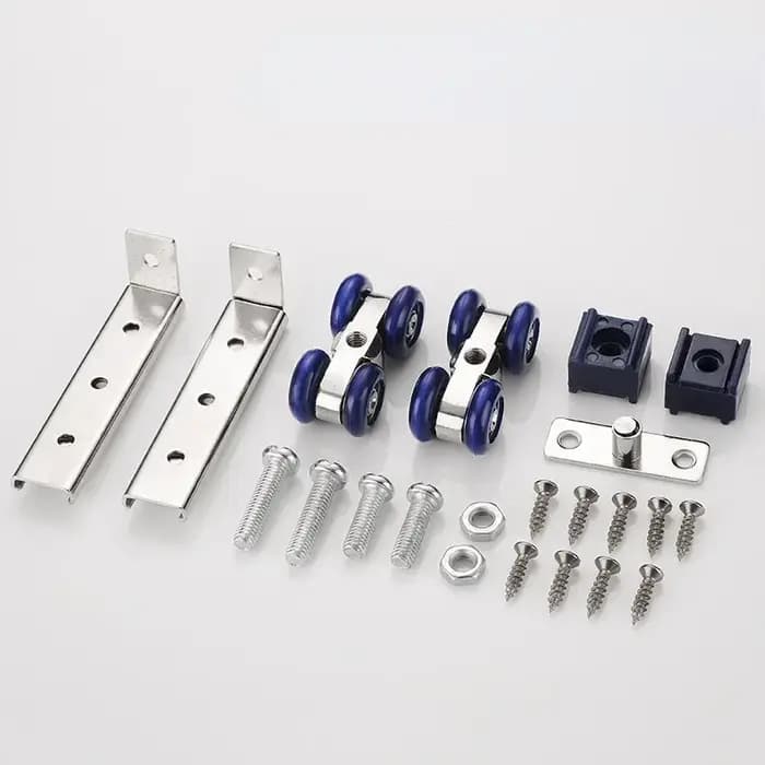 2 pièces/ensemble porte coulissante rouleau matériel portes coulissantes poulie 4/8 roues maison chambre
