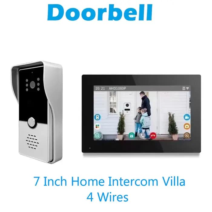 Système d'interphone vidéo avec moniteur d'intérieur de 7 pouces