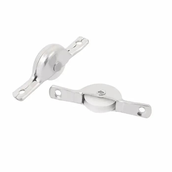 Uxcell-Roulettes/Roues/Poulie Argentées pour Porte Coulissante