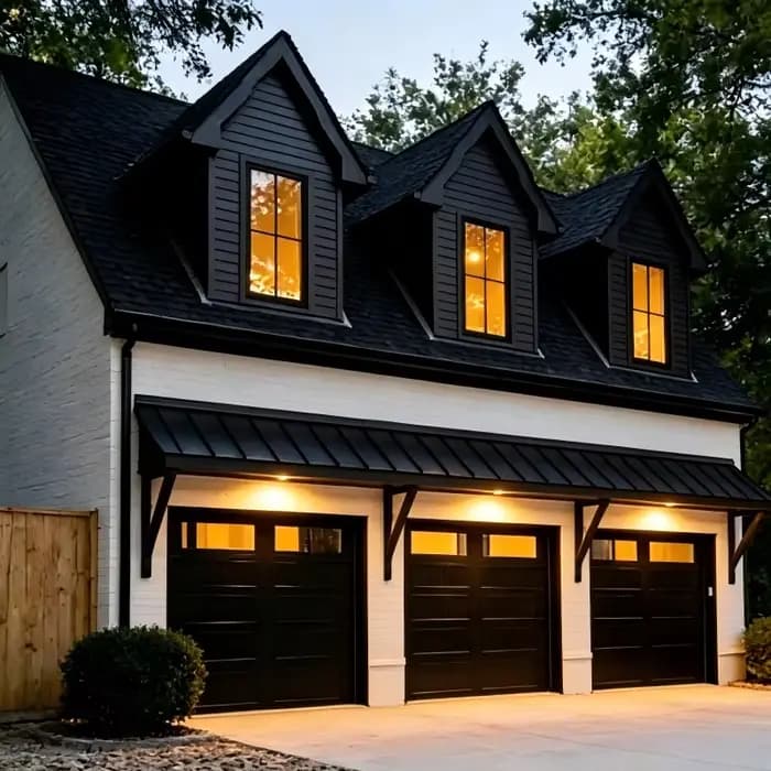 Porte de garage électrique en aluminium épaisse, sur mesure, sans entretien, antirouille, durable, moderne, pour maison, avec système de levage automatique