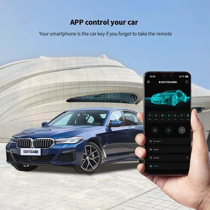Module de commande sans fil par application pour smartphone pour entrée sans clé et démarrage du moteur – fonctionne avec le kit EC002/EC211 (ne peut pas être utilisé seul)