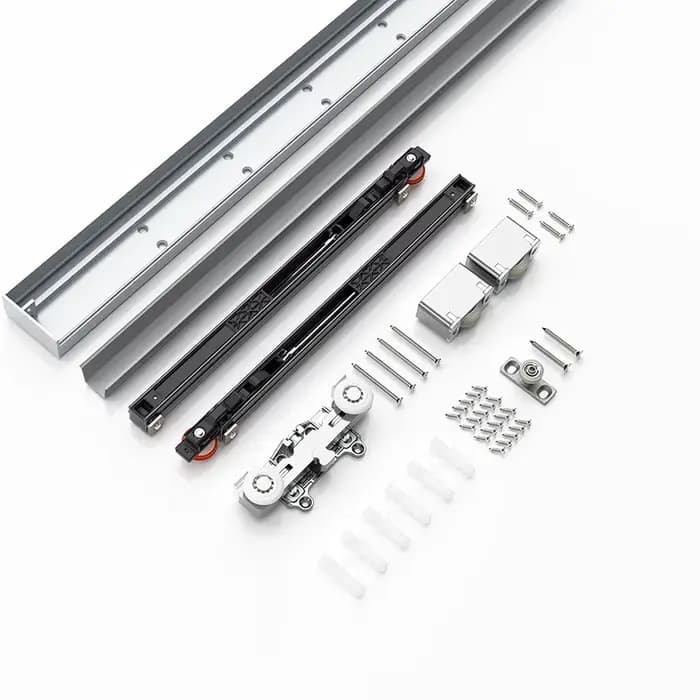 Kit de quincaillerie pour porte coulissante dissimulée 34 pouces (86 cm) – Rail de glissière pour po