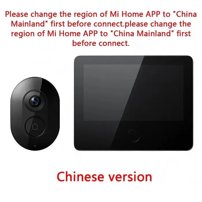 Caméra de porte intelligente Xiaomi Smart Cat Eye 2 WiFi sans fil, sonnette vidéo, vision nocturne i