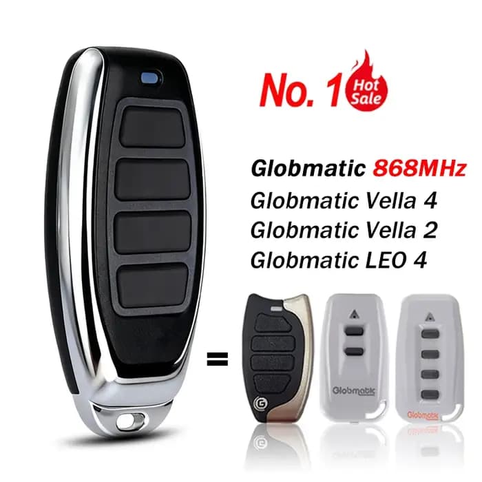 Nouvelle télécommande Globmatic Vella LEO 2 4 Vella2 Vella4 LEO4 pour garage/portail