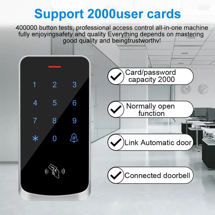 Contrôle d'accès clavier Digicode RFID 125KHz