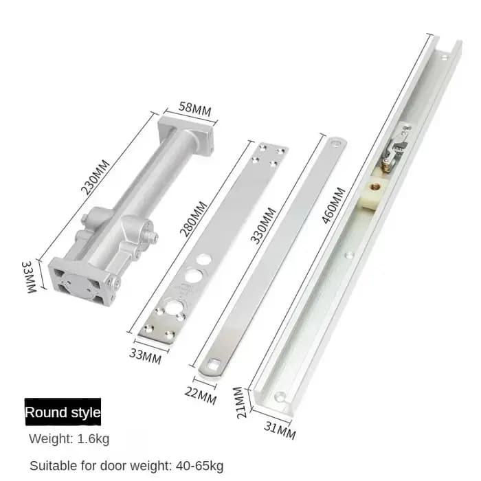 Ferme-porte automatique caché Invisible, système de sécurité à tampon hydraulique pour la maison, fe