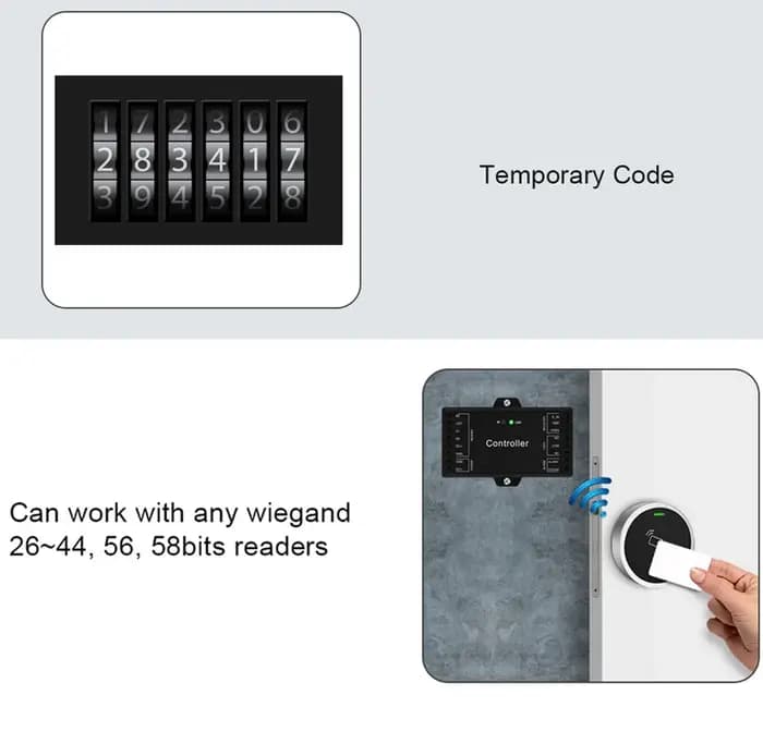 Nouveau contrôleur de panneau de contrôle d'accès à porte unique avec prise en charge 4G/5G WiFi, application Tuya et entrée Wiegand 26/44 bits