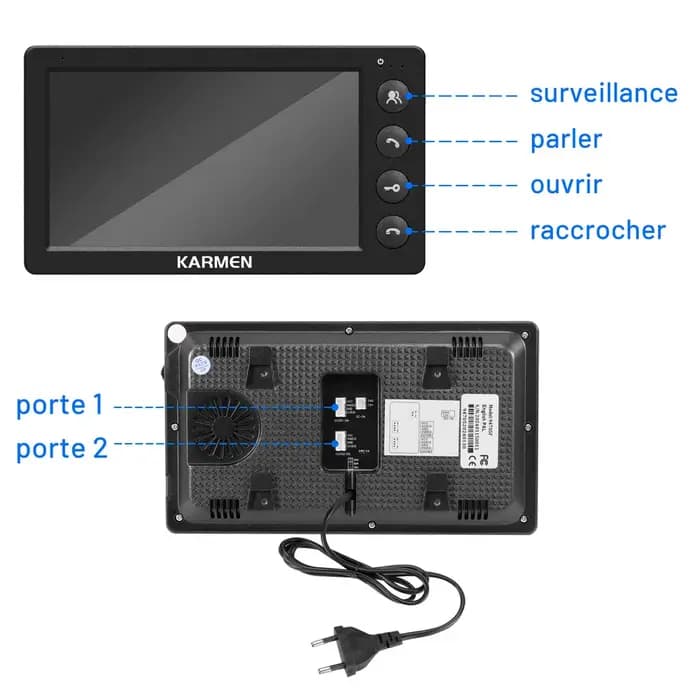 Interphone vidéo filaire pour la maison